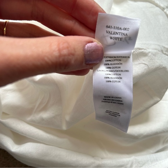 (SOLD) RAILS Valentina Tiered Dress Gauzy Cotton White Size XL - Picture 12 of 15